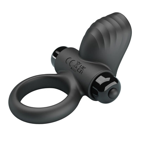 Pretty Love - Anillo Vibrador Para Pene Adrien 10 Funciones Negro