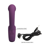 Pretty Love - Brynnlee Vibrador Con Estimulador Oral Recargable 10 Vibraciones Y 5 Funciones De Lamido Morado