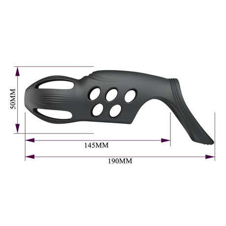 Pretty Love - Craig Anillo Para Pene Vibrador Recargable Negro