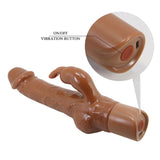 Pretty Love - Ellison Vibrador Rabbit Realístico 22,6 Cm Ø 4,2 Cm Color Marrón