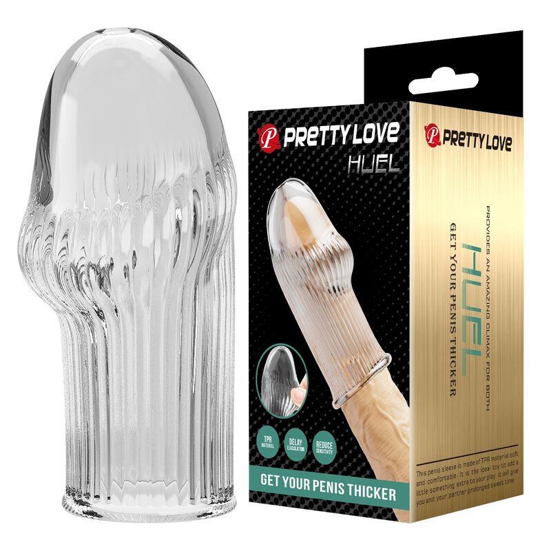 Pretty Love - Huel Funda Para Pene Get Your Penis Thicker Transparente