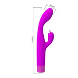 Pretty Love - Jene Vibrador Doble Estimulación Para Punto G Y Clítoris Morado