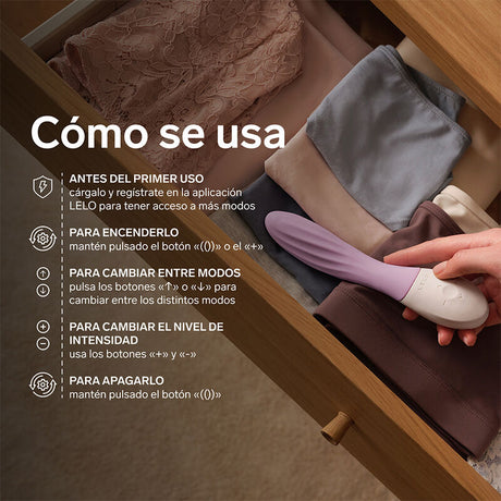 Lelo - Mona Twist Vibrador Para Punto G Recargable App Control Lavanda Lila