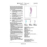 Lelo - Mona Twist Vibrador Para Punto G Recargable App Control Lavanda Rosa