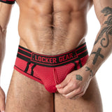 Locker Gear - Sport Mesh Jock Brief Rojo Xl