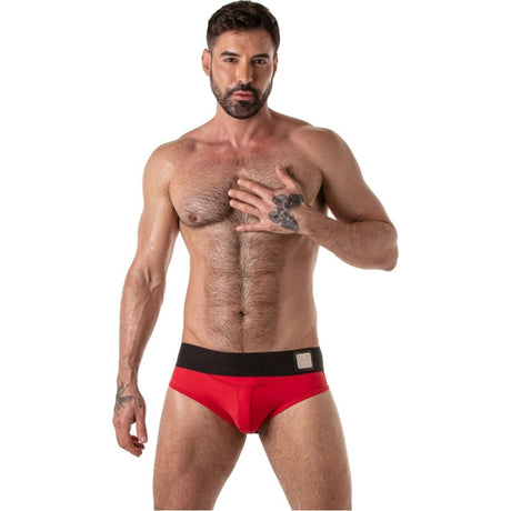Locker Gear - Wide Waistband Jock Brief Rojo S