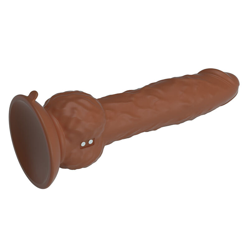 Pretty Love - Eren Dildo Vibrador Con Empuje 20,5 Cm Ø 4,5 Cm Marrón