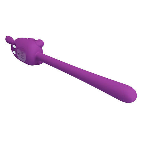 Pretty Love - Vibrador Flexible Cute Bunny Flirting Stick Recargable Usb Morado