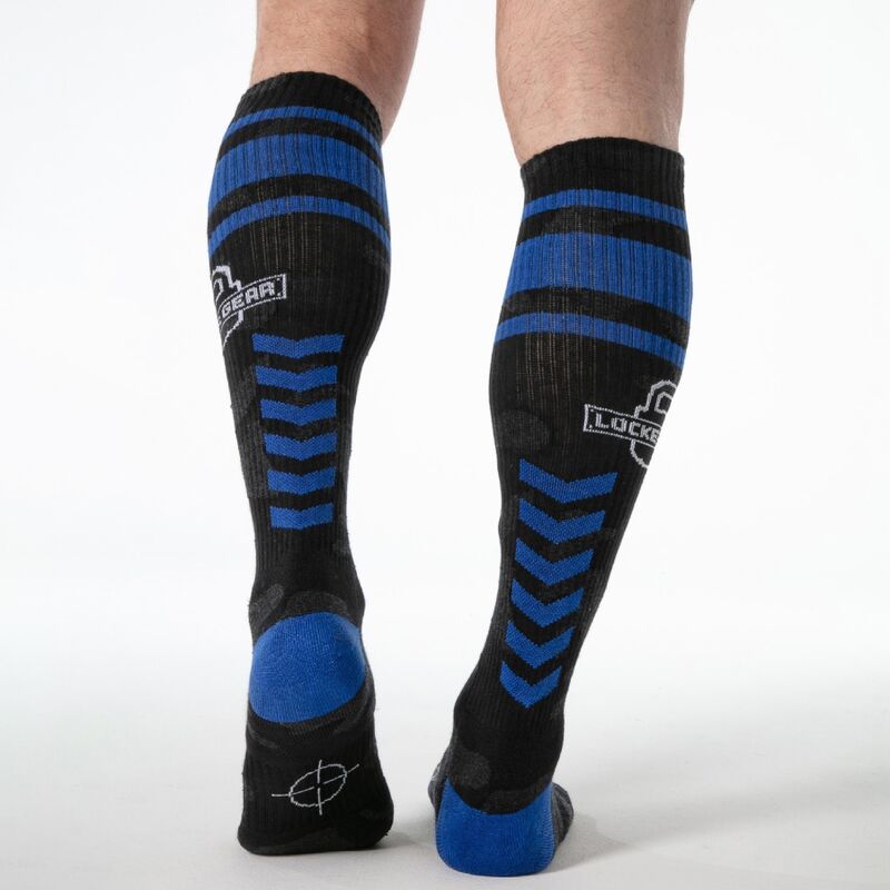 Locker Gear - Full Military Knee High Socks Talla Única Azul