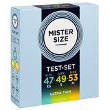 Mister Size - Pack Muestra Preservativos Talla 47-49-53 Mm (3 Unidades)