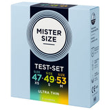 Mister Size - Pack Muestra Preservativos Talla 47-49-53 Mm (3 Unidades)