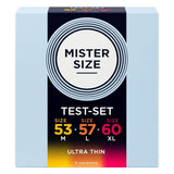Mister Size - Pack Muestra Preservativos Talla 53-57-60 Mm (3 Unidades)