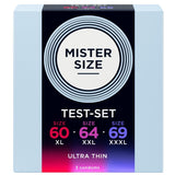 Mister Size - Pack Muestra Preservativos Talla 60-64-69 Mm (3 Unidades)