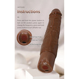 Pretty Love - Kessler Dildo Vibrador Realista 10 Modos De Vibración Y 10 De Empuje 22 Cm Marrón