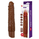 Pretty Love - Kessler Dildo Vibrador Realista 10 Modos De Vibración Y 10 De Empuje 22 Cm Marrón