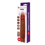Pretty Love - Kessler Dildo Vibrador Realista 10 Modos De Vibración Y 10 De Empuje 22 Cm Marrón