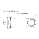 Pasante - Internal Preservativos Femeninos Sin Látex Caja 3 Unidades