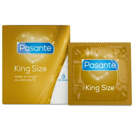 Pasante - Preservativos King Ms Largos Y Anchos 3 Unidades