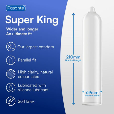 Pasante - Preservativo Tamaño Super King Bolsa 144 Unidades