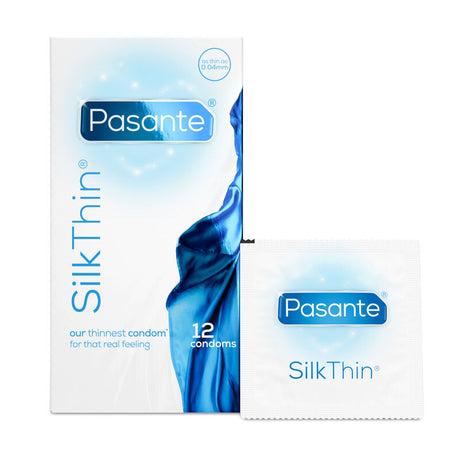 Pasante - Preservativos Silk Thin Ms Fino 12 Unidades