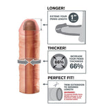 Fantasy X-Tensions Mega 2,54 Cm Extensión De Pene - Color Natural