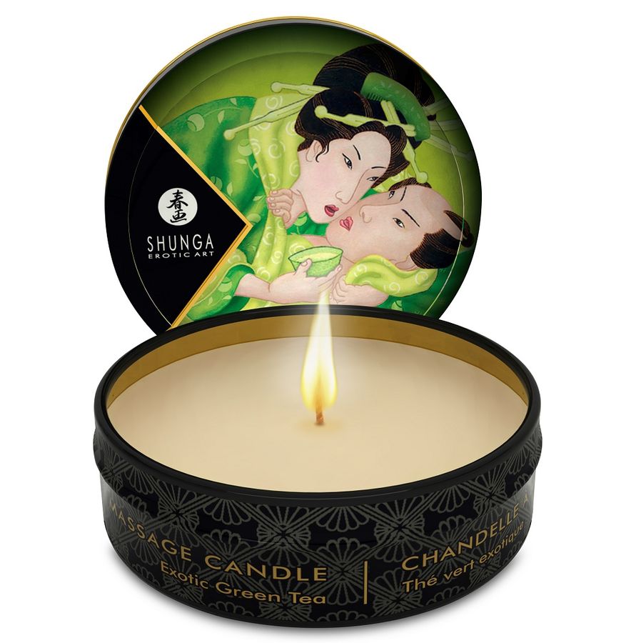 Shunga Mini Vela De Masaje Té Verde
