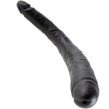 King Cock Dildo Doble Negro 40.6 Cm