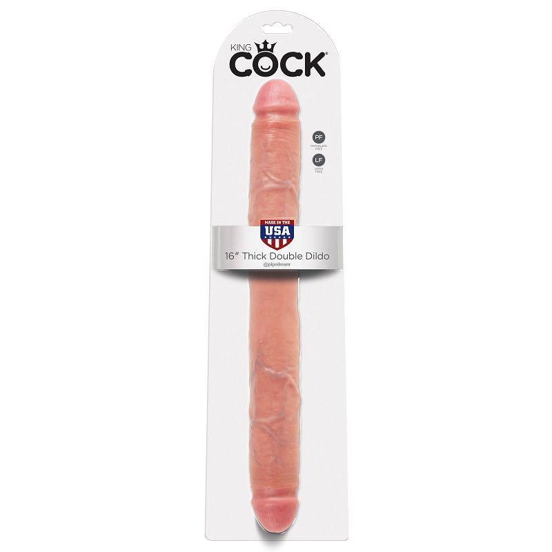 King Cock - Thick Dildo Doble Penetración 40.6 Cm