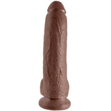 King Cock  9 Pene Realistico Marron 22.9 Cm