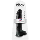 King Cock - Pene Realistico Negro 28 Cm