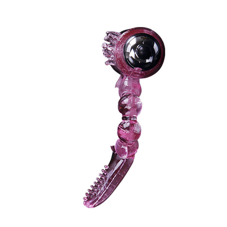 Baile - Anillo Silicona 10 Ritmos Lengua Con Vibracion Rosa