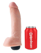 King Cock Pene Eyaculador Con Testículos 9 - Color Natural