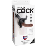 King Cock - Harness Con Pene Realistico Marrón 20.3 Cm
