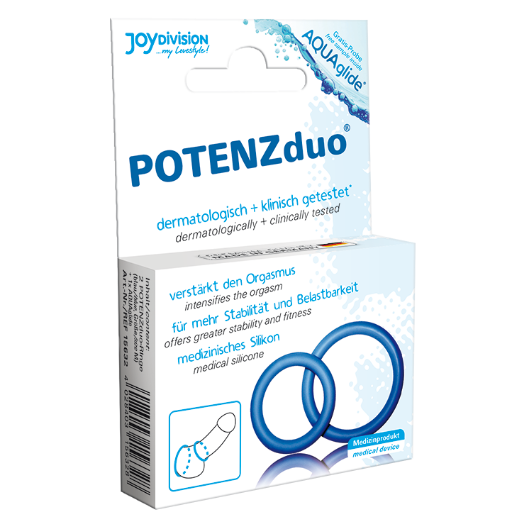 Joydivision Potenzduo - Anillos Para Pene Azul - Xl