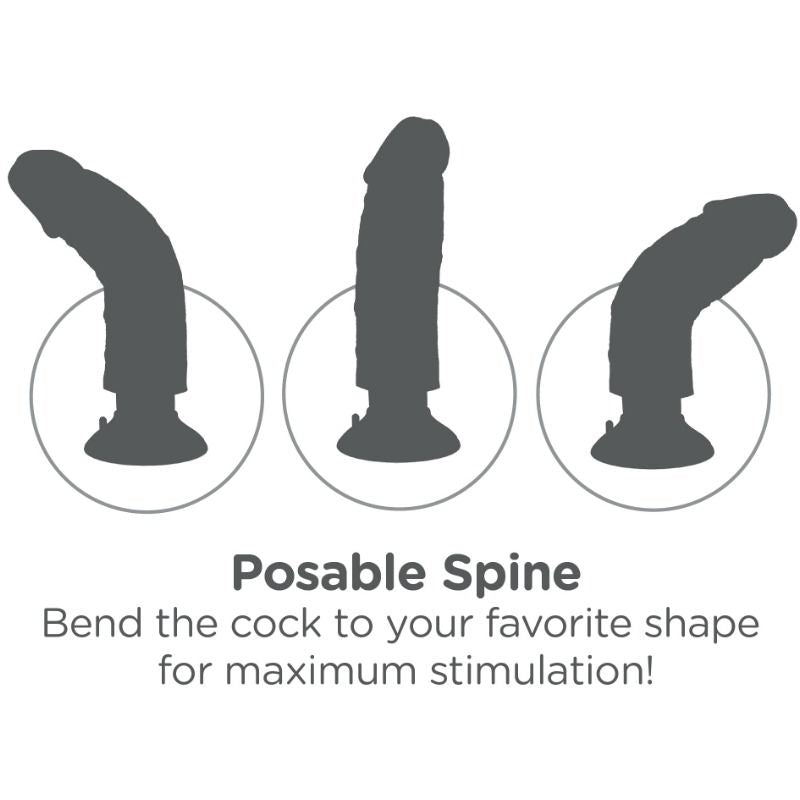 King Cock  Dildo Vibrador 15.24 Cm Natural