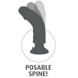 King Cock - Dildo Vibrador Marrón 15.24 Cm