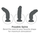 King Cock Dildo Vibrador 23 Cm Natural