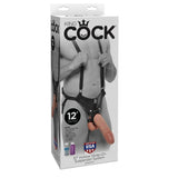 King Cock - Strap-On Con Dildo Hueco 30.5 Cm Y Tirantes Color Carne
