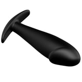 Pretty Love Plug Anal Silicona Forma Pene Y 12 Modos Vibracion - Negro