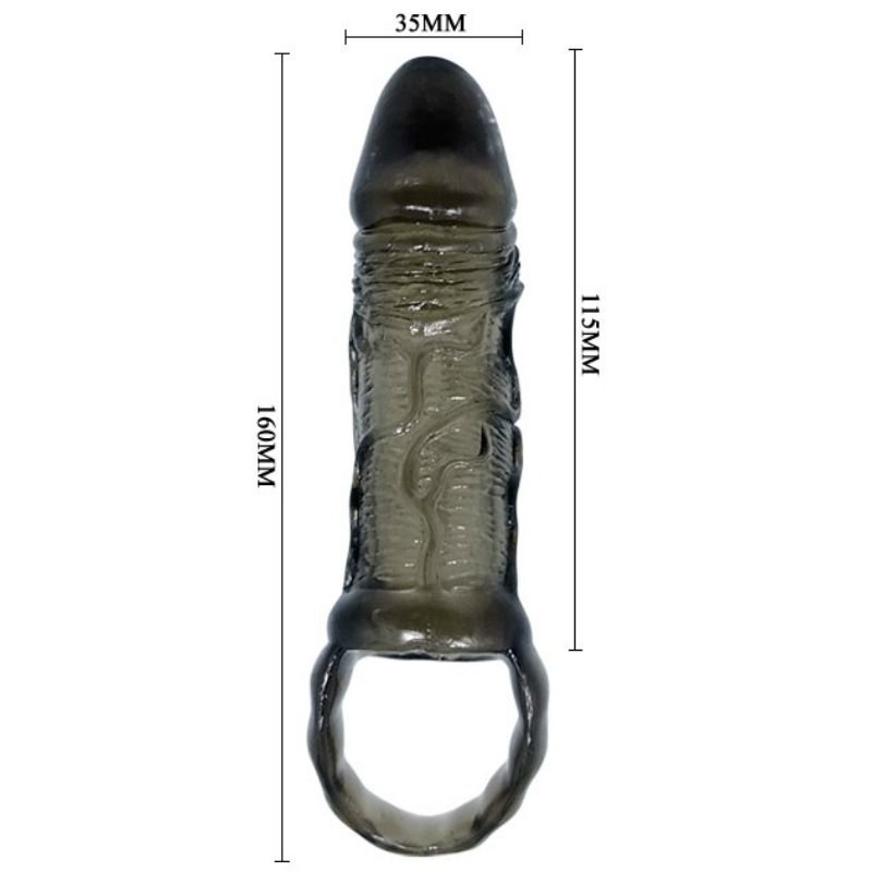 Baile - Funda Extensora Pene Con Strap Para Testiculos 11.5 Cm