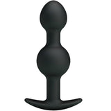 Plug Pretty Love - Bolas Anales Silicona Estimulacion Especial 10.3 Cm - Negro