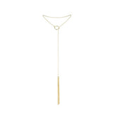 Bijoux Indiscrets - Magnifique Collar Metálico Con Flecos Dorado