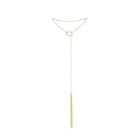Bijoux Indiscrets - Magnifique Collar Metálico Con Flecos Dorado