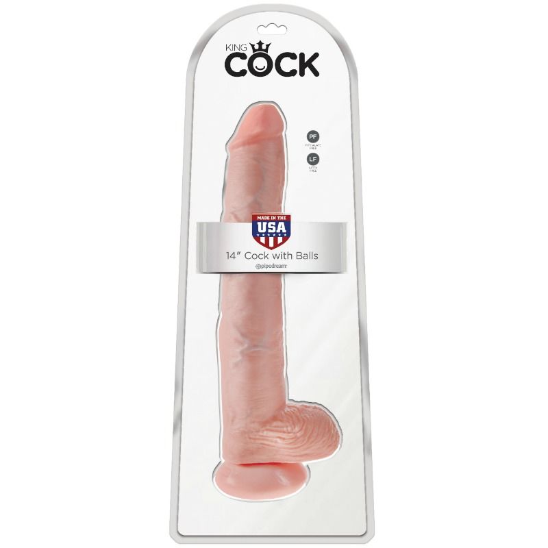 King Cock Pene Realístico Con Testículos 37,5cm