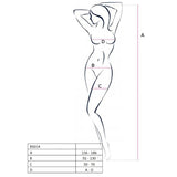 Passion - Woman Bs014 Bodystocking Blanco Talla Unica