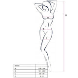Passion - Woman Bs016 Bodystocking Blanco Talla Unica