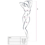 Passion - Woman Bs019 Bodystocking Negro Talla Unica