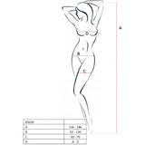 Passion - Woman Bs020 Bodystocking Blanco Talla Unica