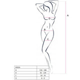 Passion - Woman Bs024 Bodystocking Negro Talla Unica