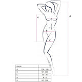 Passion - Woman Bs026 Bodystocking Estilo Vestido Blanco Talla Unica